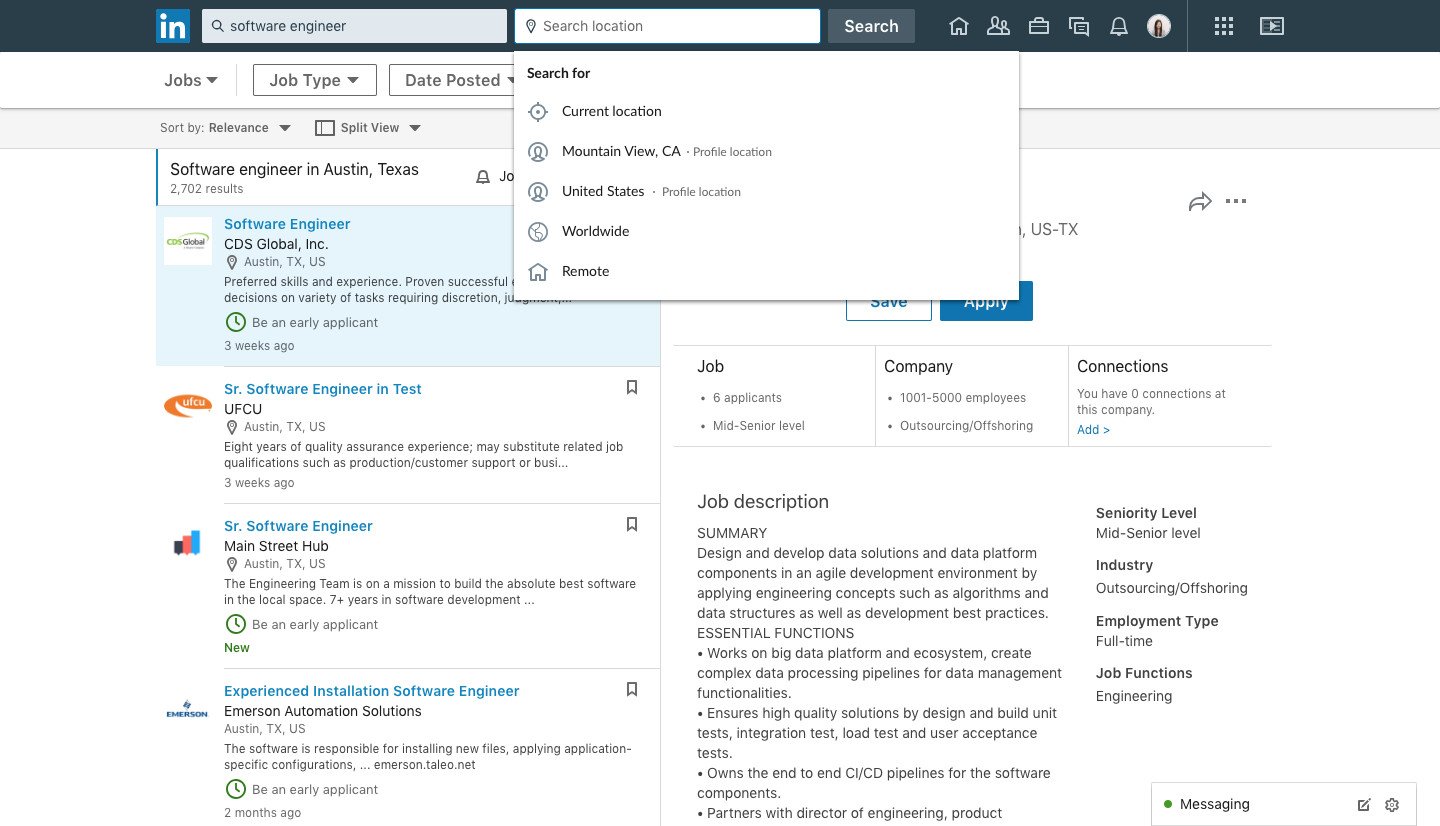 LinkedIn gives job hunters refined search experience, adds remote work filter