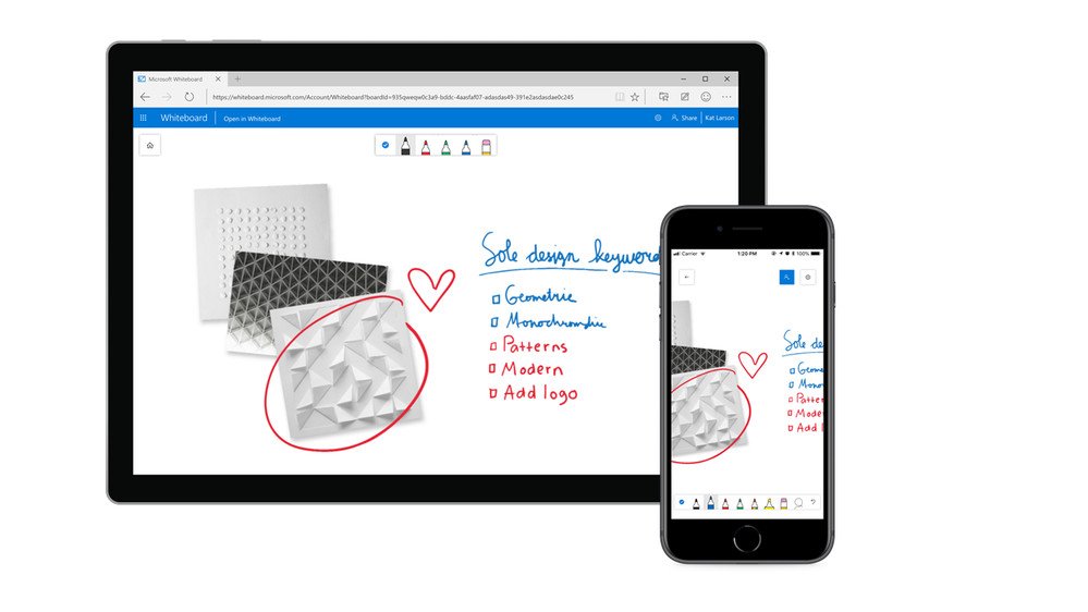 Microsoft Whiteboard launches on iOS, hits the web in preview