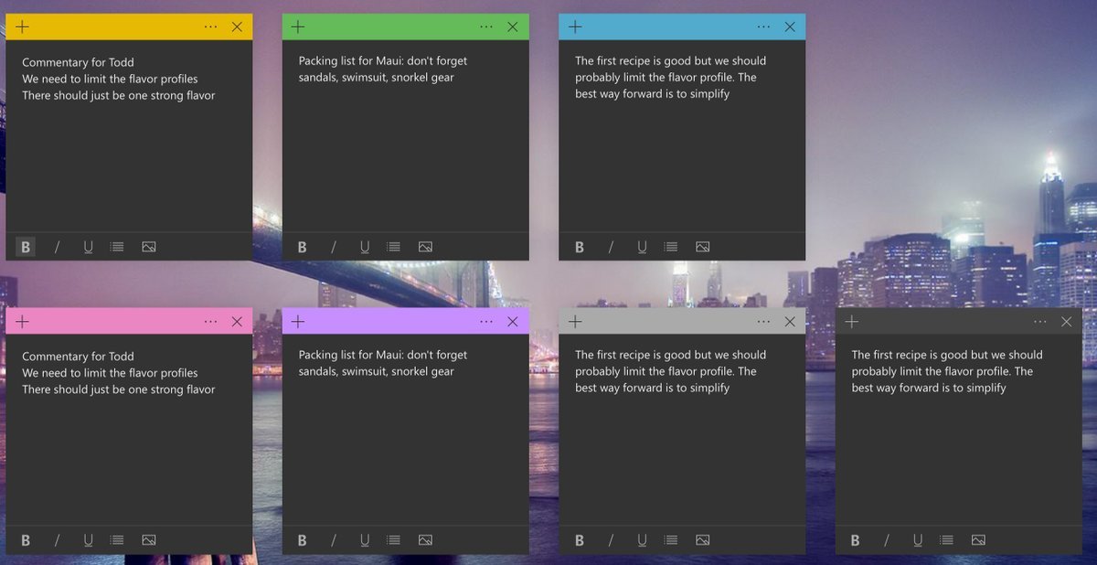 Microsoft Sticky Notes updates for everyone with dark mode, faster syncing