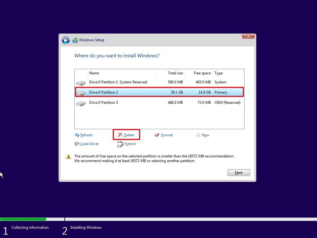 Install windows 10 without key