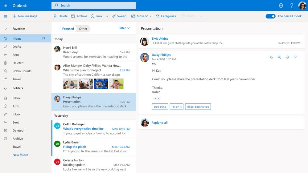 New Outlook.com experience heads out to Office 365 Targeted Release ring
