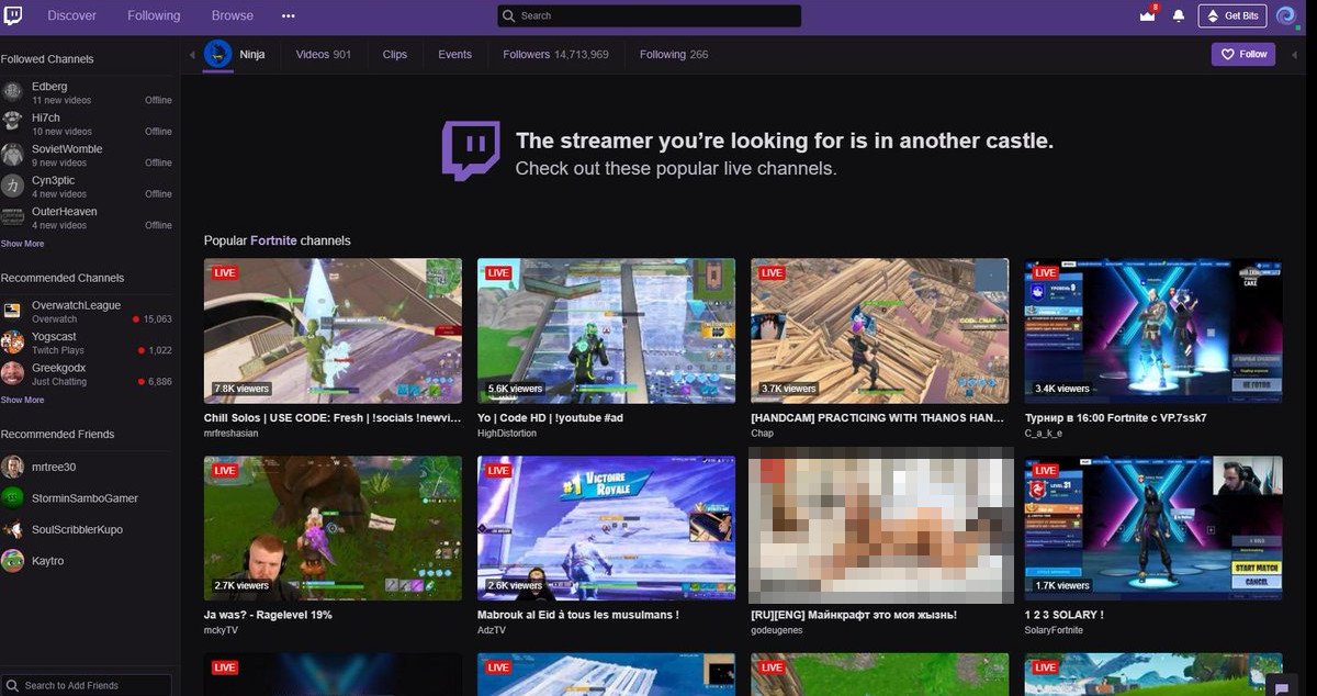 How to find porn on twitch