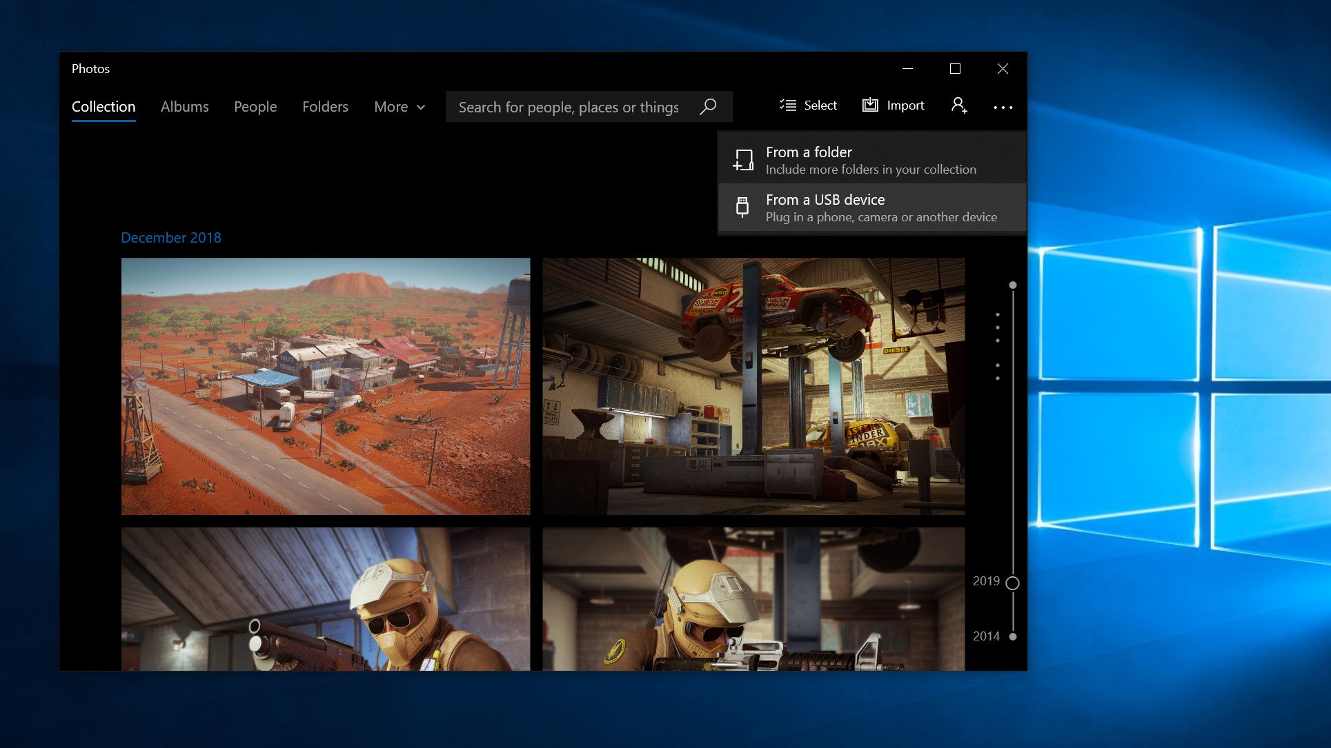 Windows 10 Photos Import App