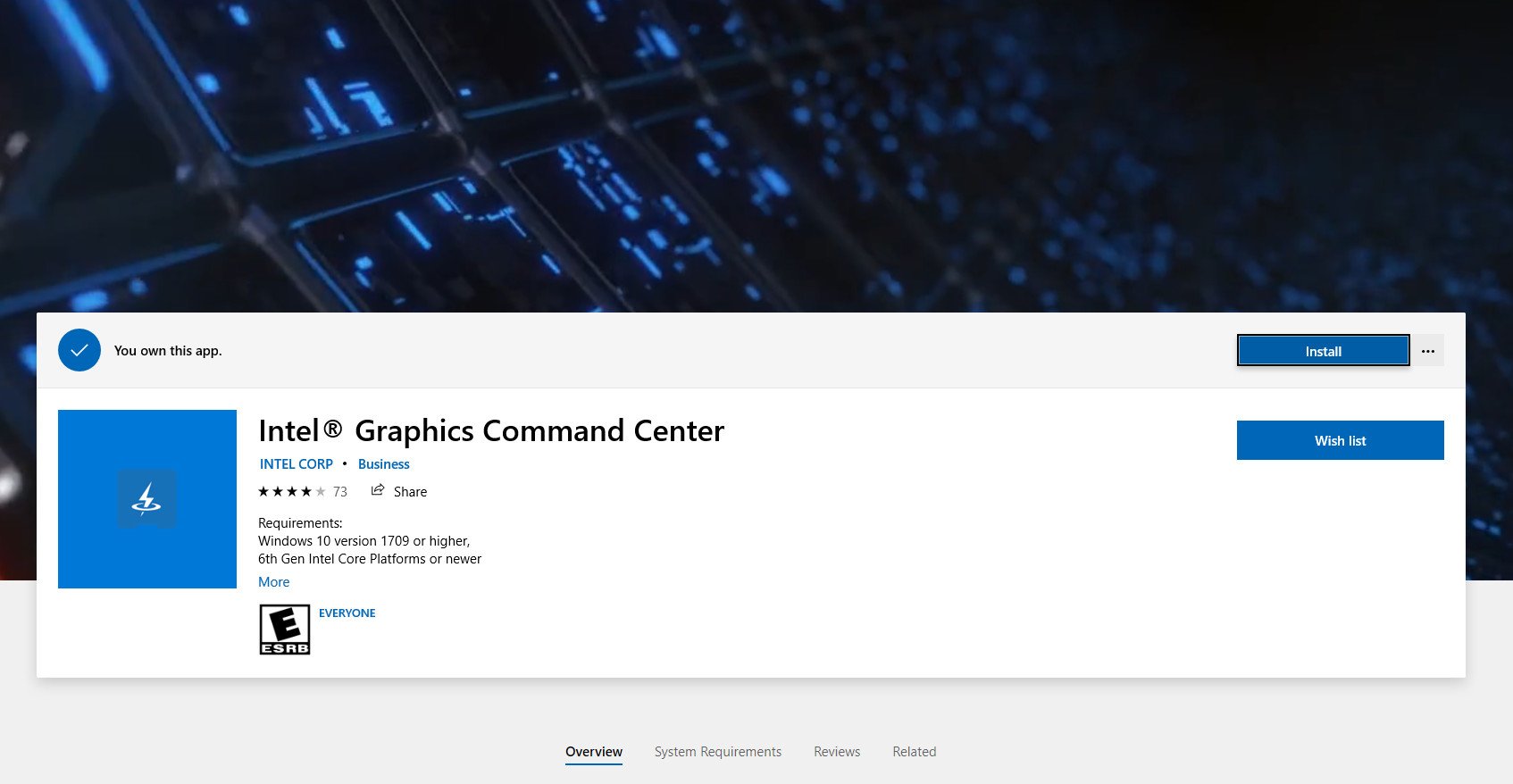 Intel Graphics Command Center