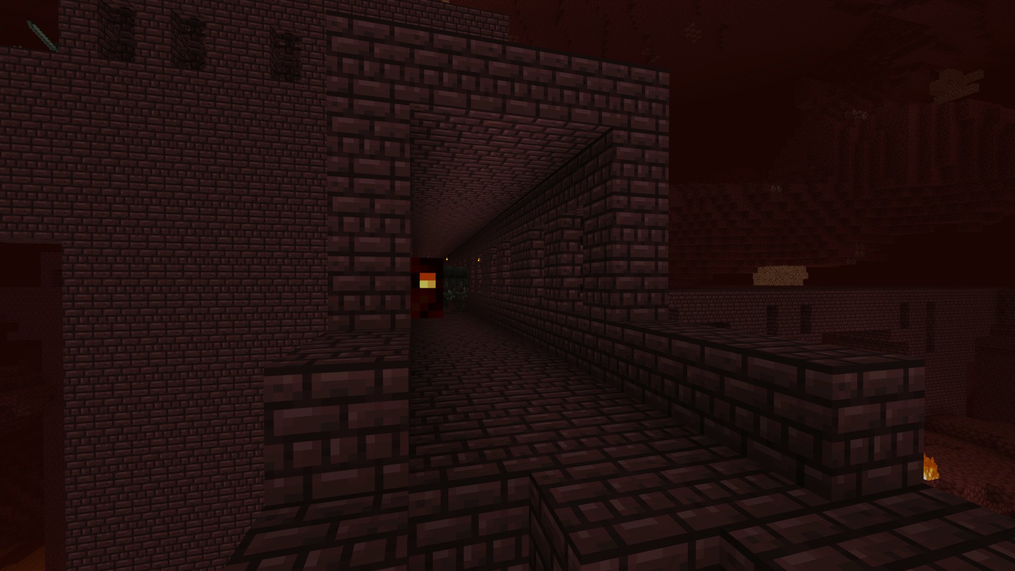 A Nether fortress
