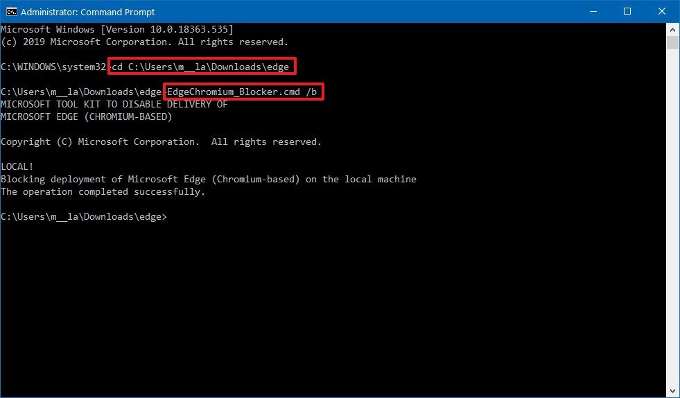 Disable Microsoft Edge Chromium automatic install