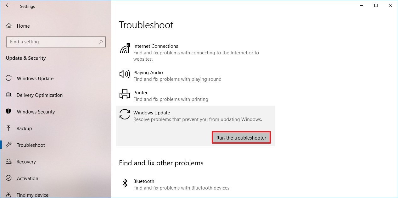 download windows update troubleshooter for windows 10