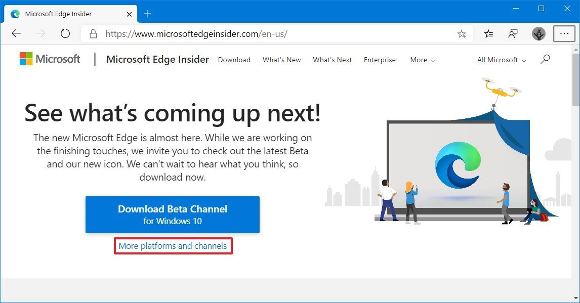 Microsoft Edge Chromium website