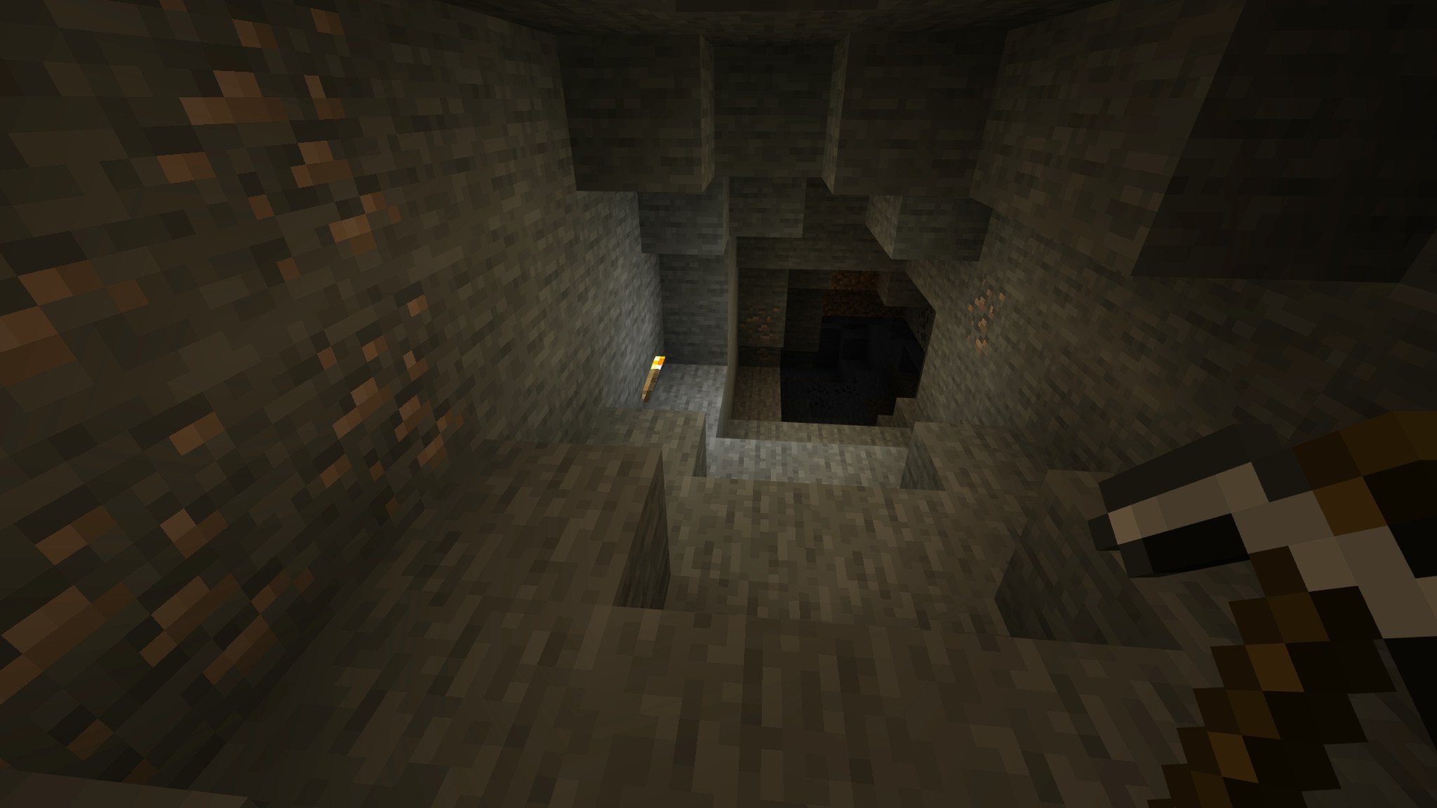 Minerai de fer dans une grotte