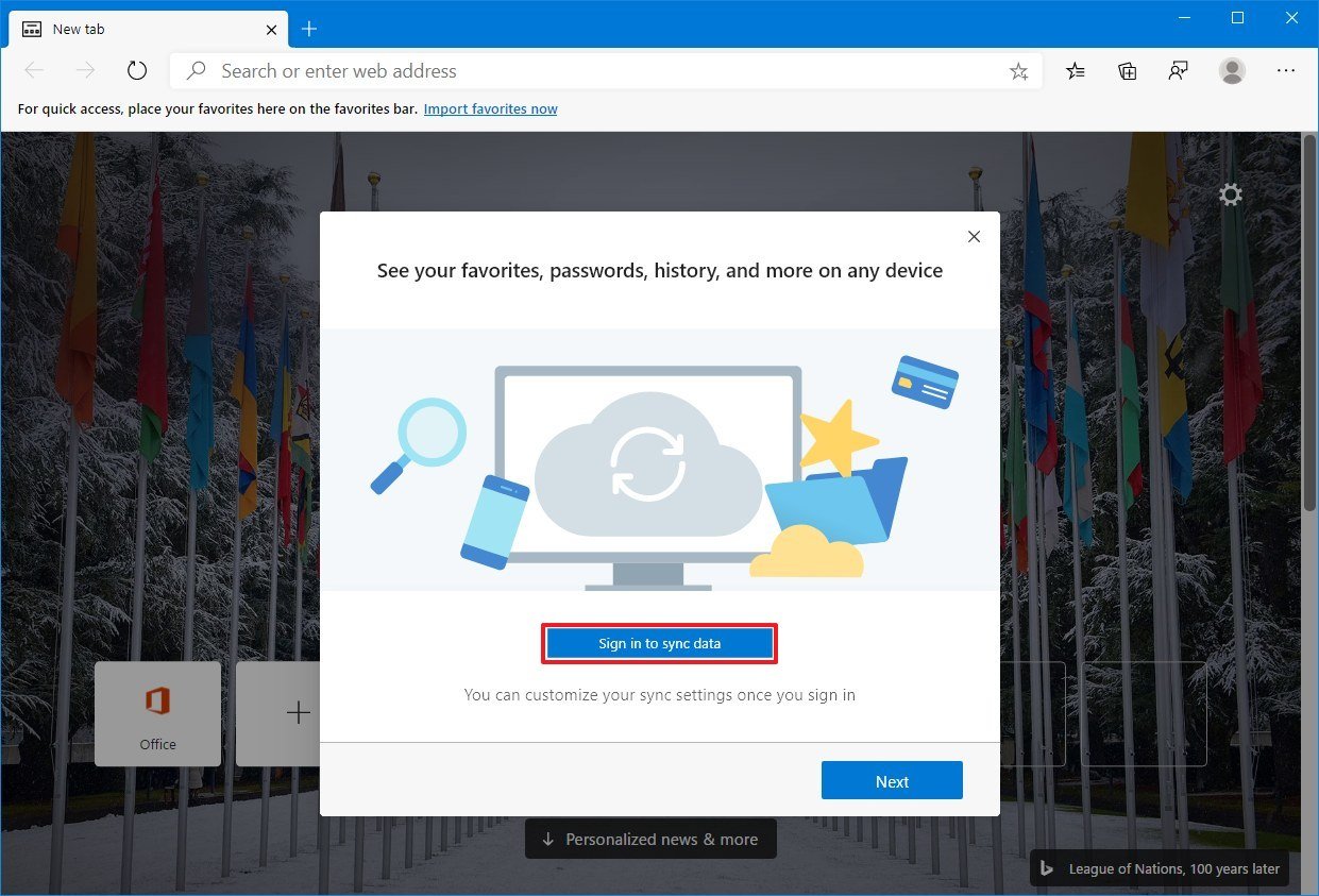 Microsoft Edge Chromium setup new profile to fix problems