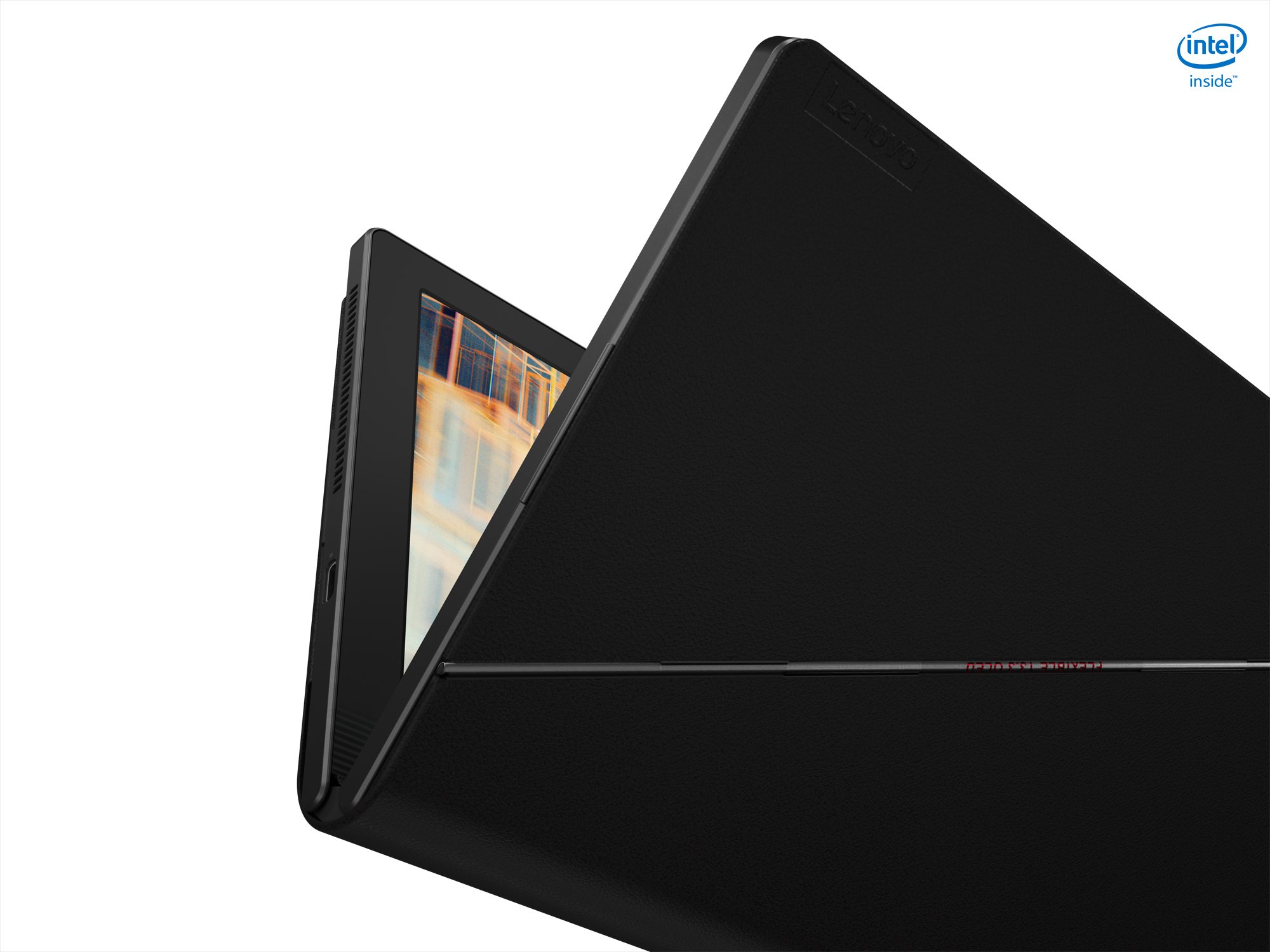 ThinkPad X1 Fold closing back of device