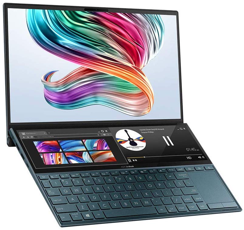  ASUS ZenBook Duo UX481 Full HD 14 Inch Dual Screen Laptop
