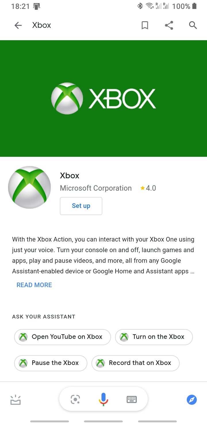 Xbox Assistant Google