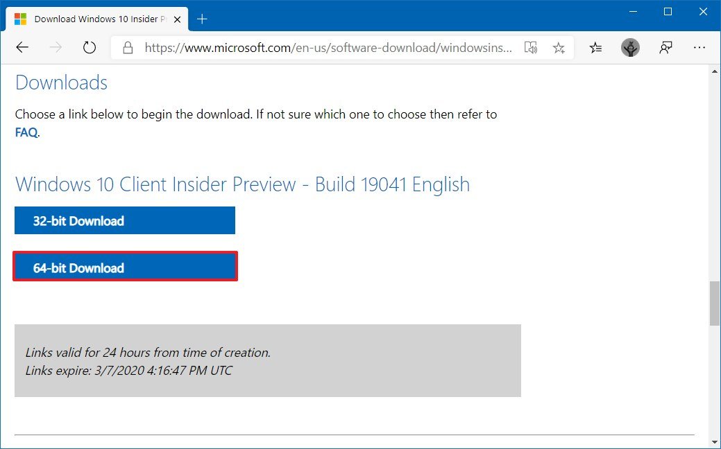 Windows 10 ISO 64-bit download (preview)