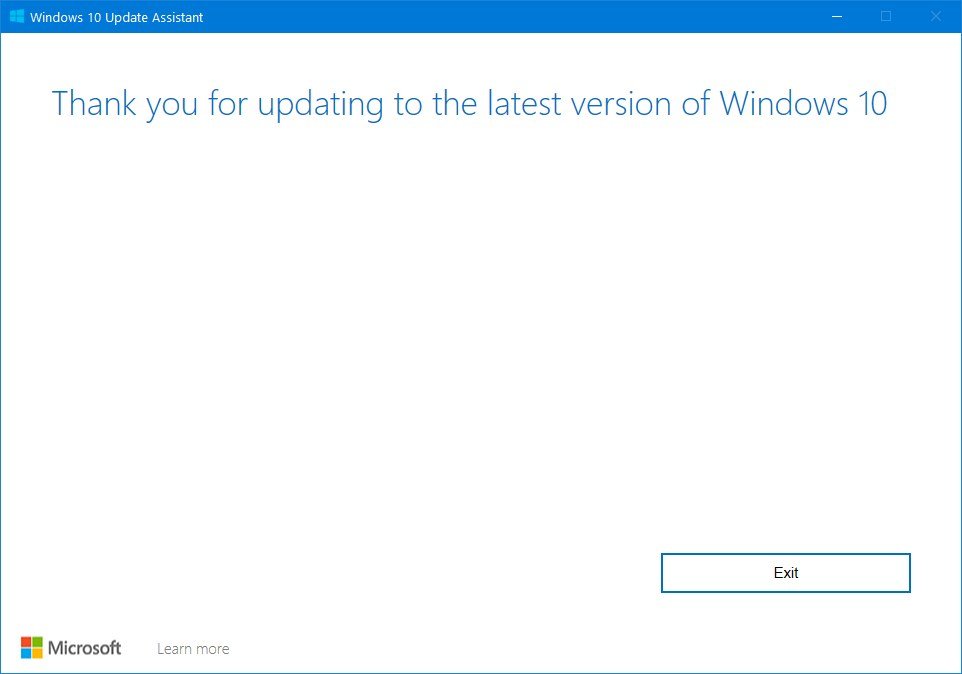 Windows 10 Update Assistant