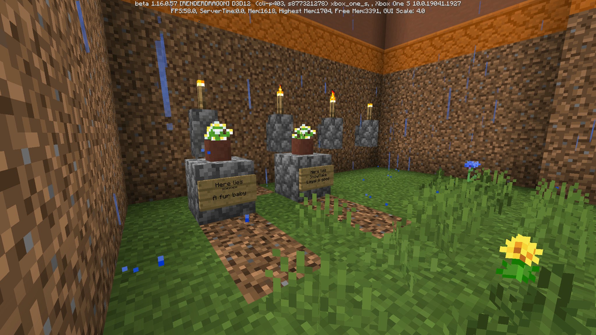 My fiancé and I built a pet cemetery in Minecraft — this ...
