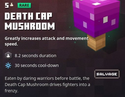 Minecraft Dungeons Death Cap Mushroom