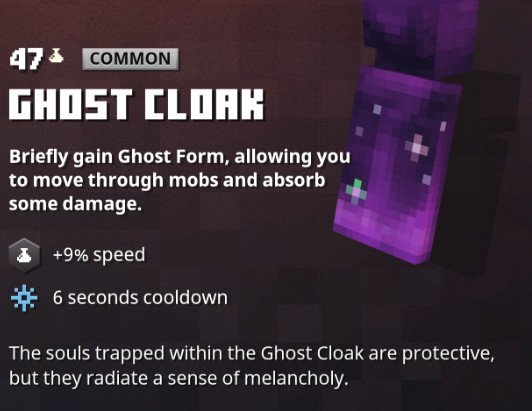 Minecraft Dungeons Ghost Cloak