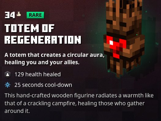 Minecraft Dungeons Totem Of Regeneration