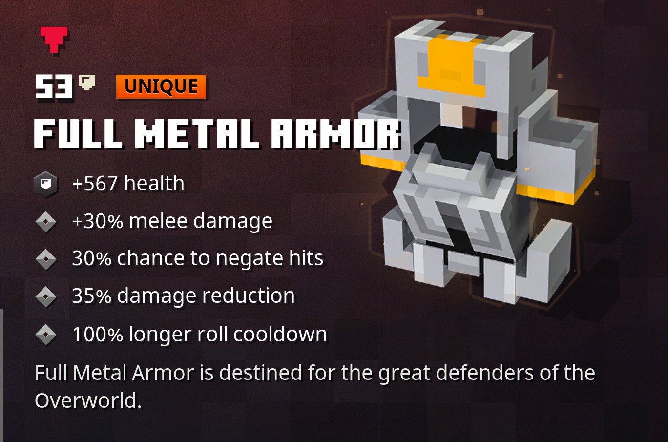 Minecraft Dungeons Emerald Farm Fullmetal Armor