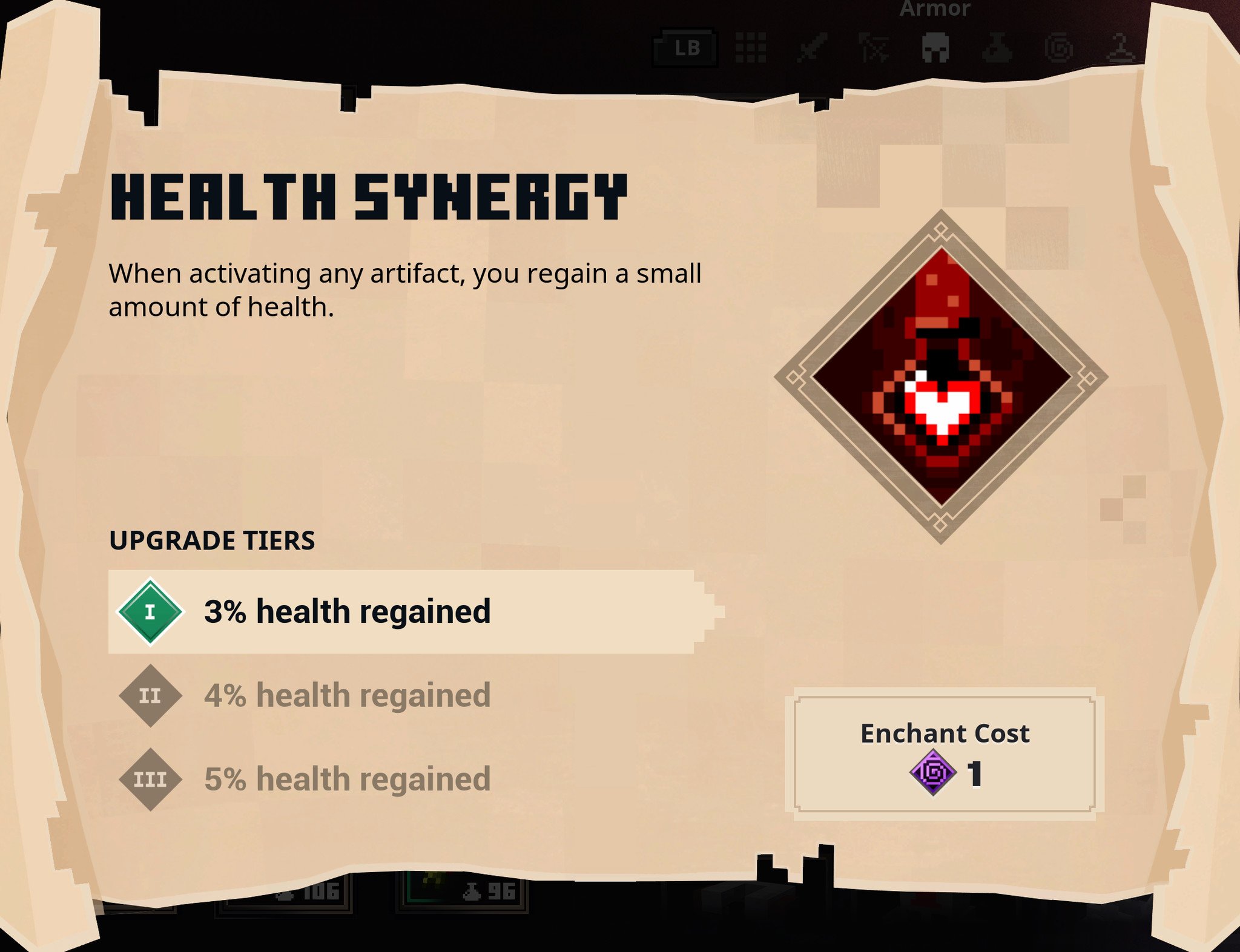 Minecraft Dungeons Emerald Farm Health Synergy