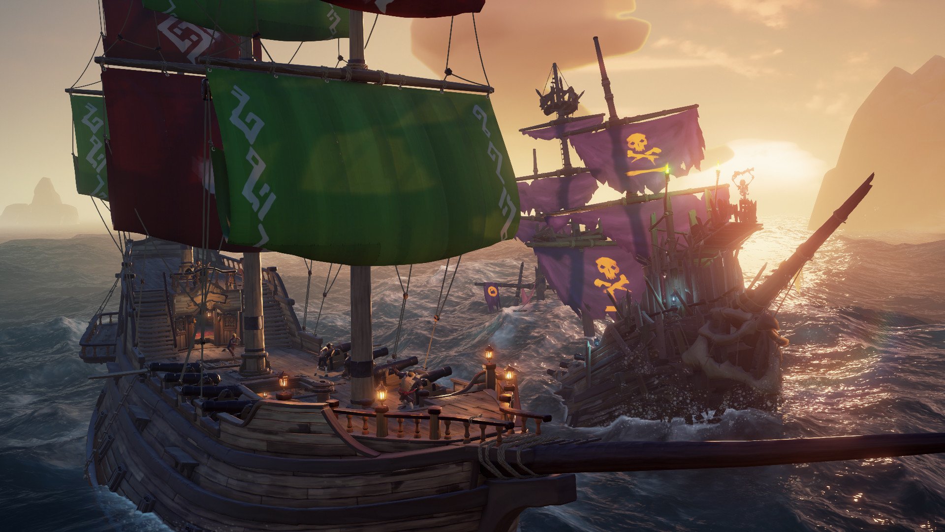 Sea Of Thieves boat battle