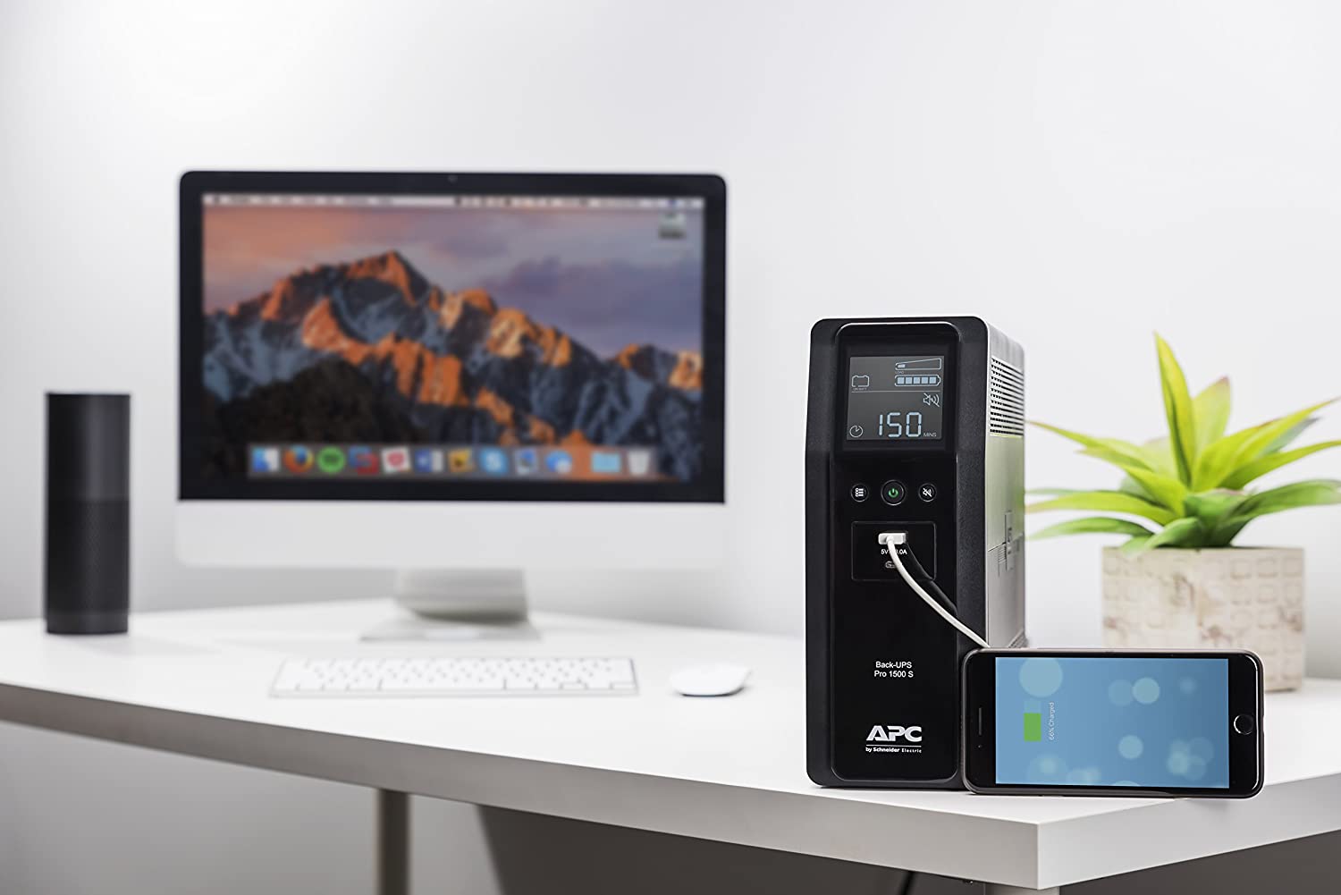 This Apc Ups Battery Backup And Surge, Large Desk Protector Clearance