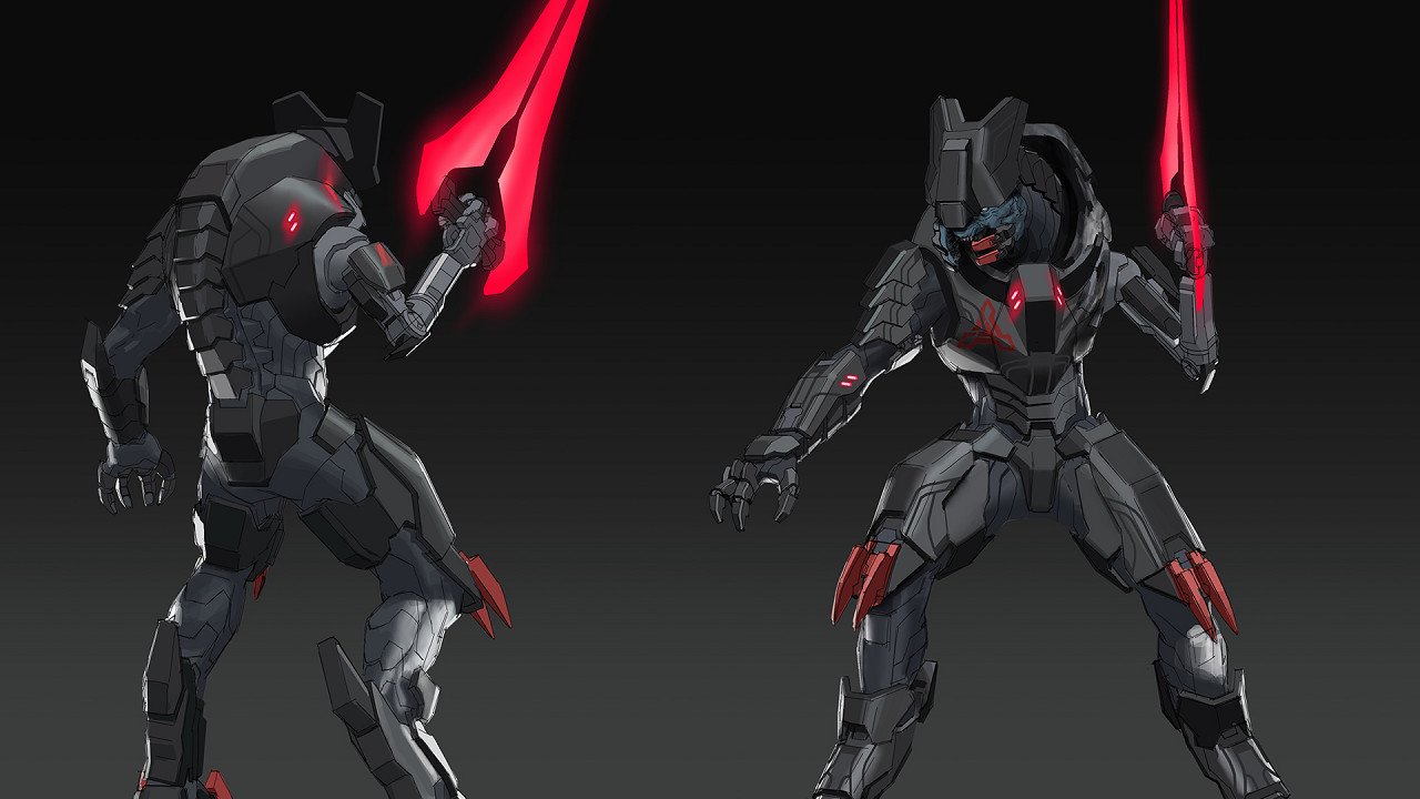 New Halo Infinite concept art shows an Elite blademaster and Mark VII Spartan armor thumbnail