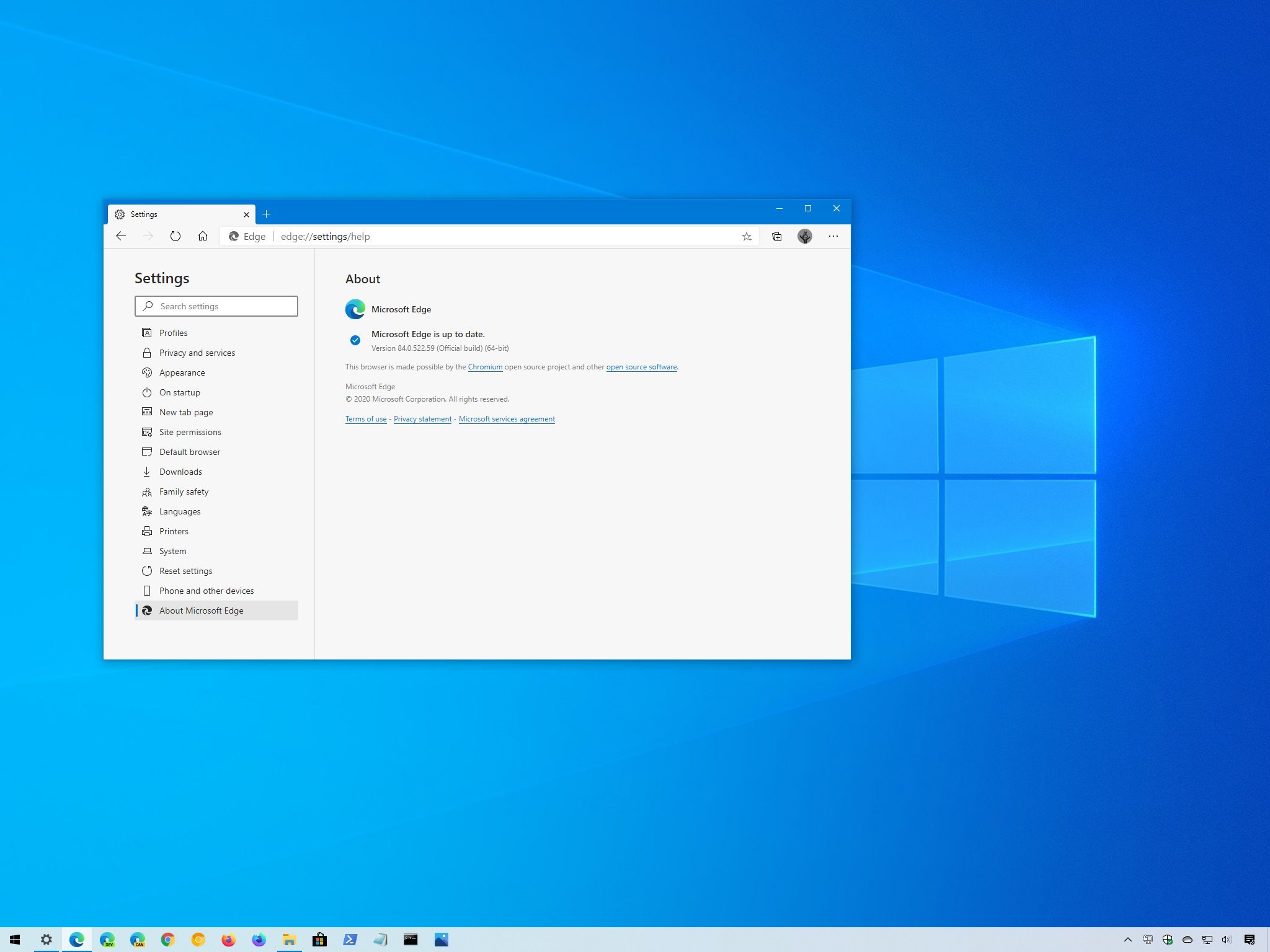 Microsoft Edge remove on Windows 10