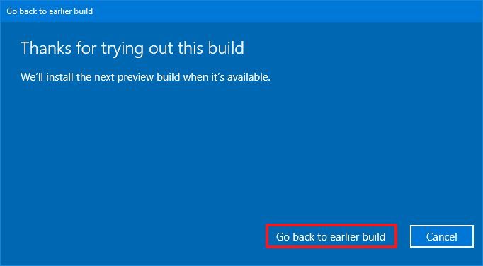 Windows 10 uninstall version 20H2