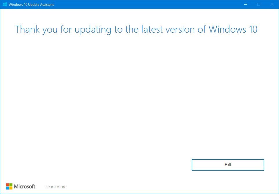 Update Assistant stuck downloading Windows 10 October 2020 Update