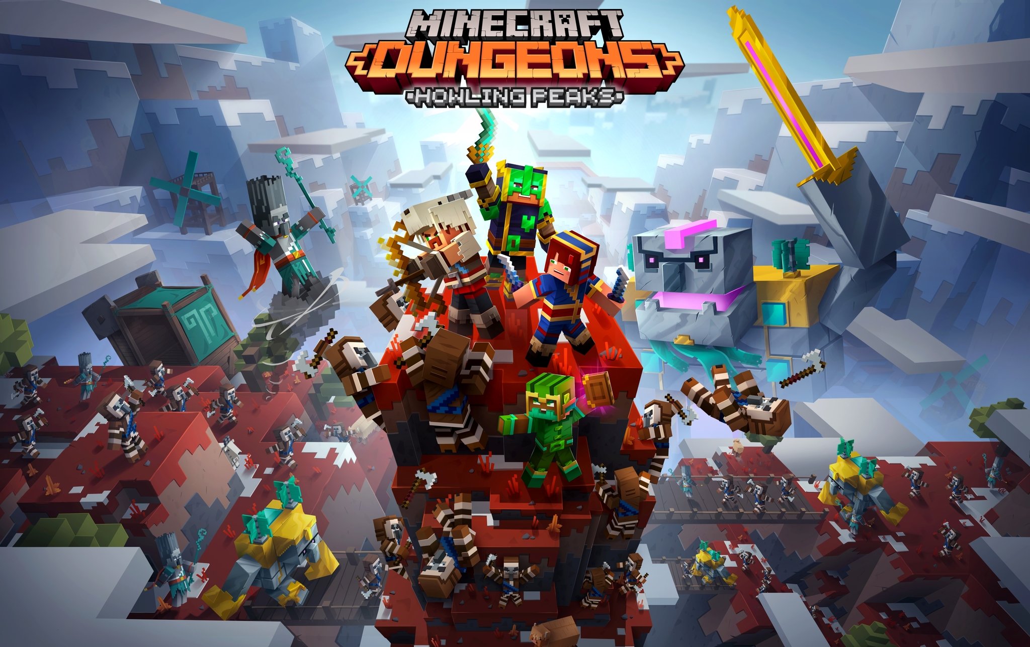 Minecraft Dungeons Dlc Howling Peaks Image
