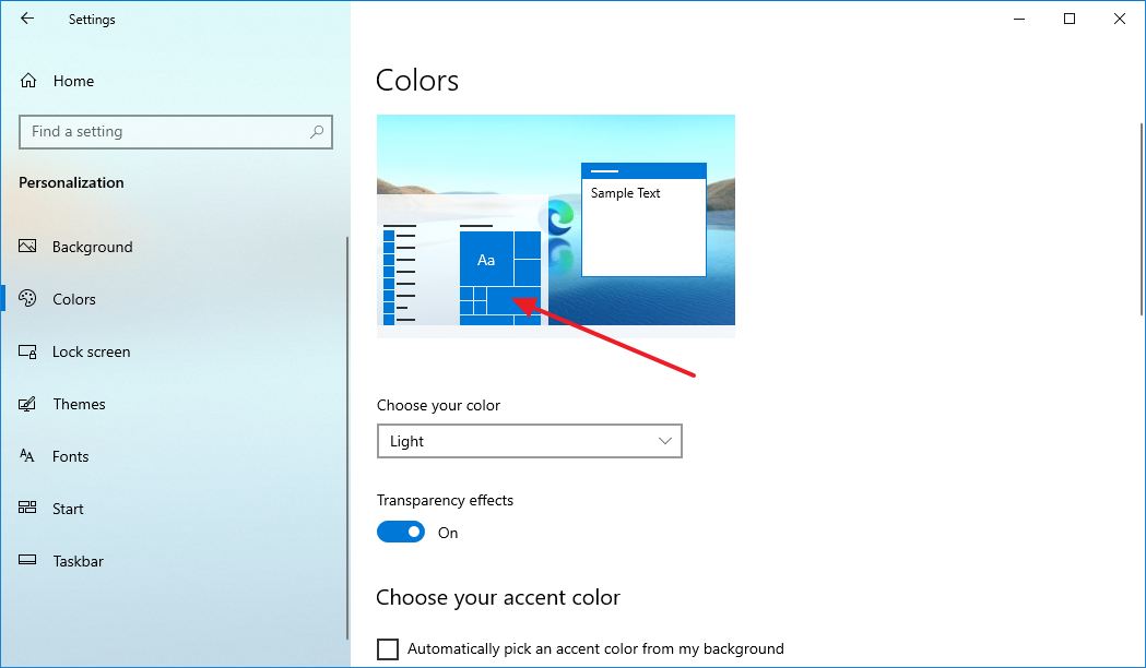 Windows 10 October 2020 Update Colors Settings Inconsistency