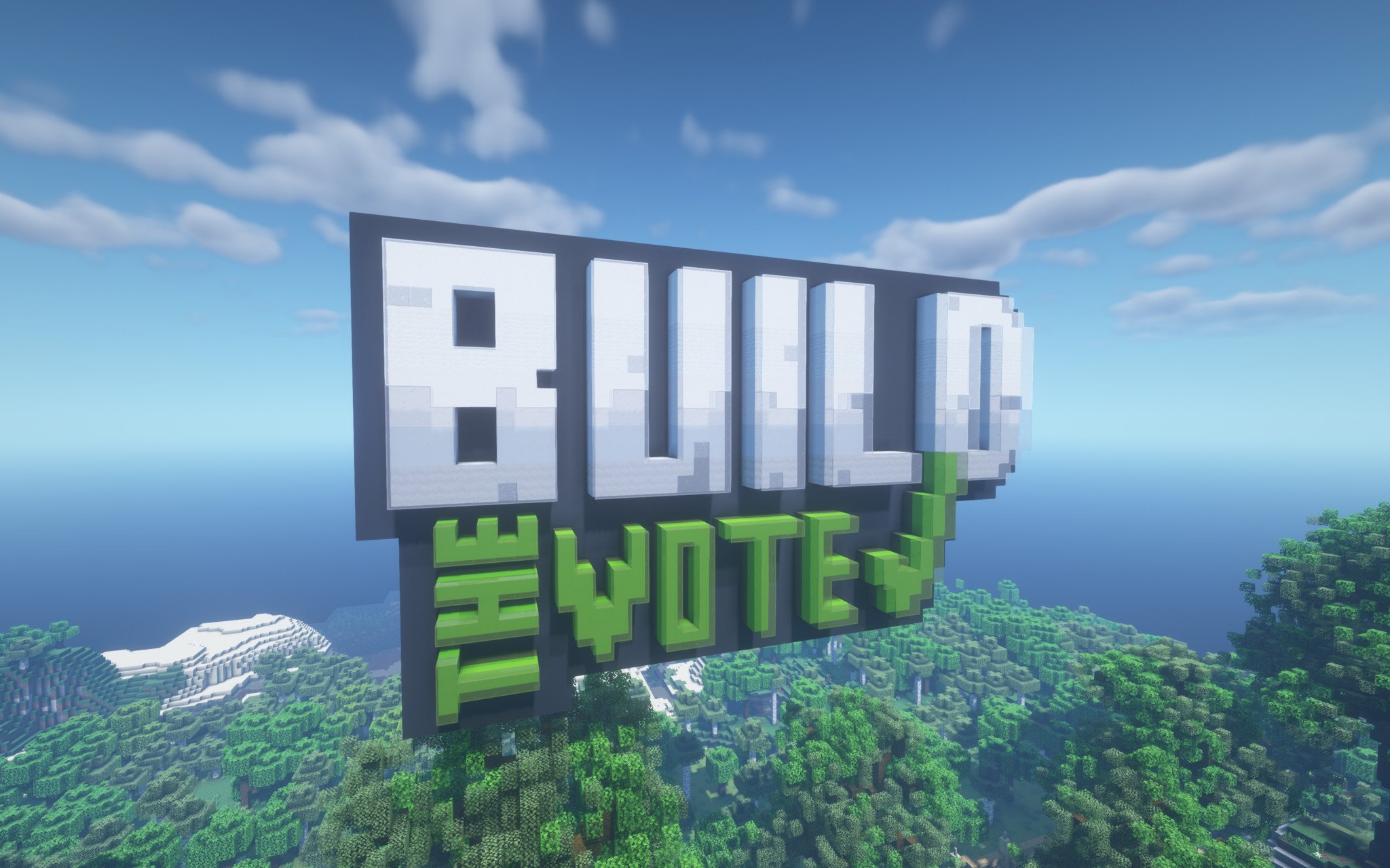 Minecraft construire le vote