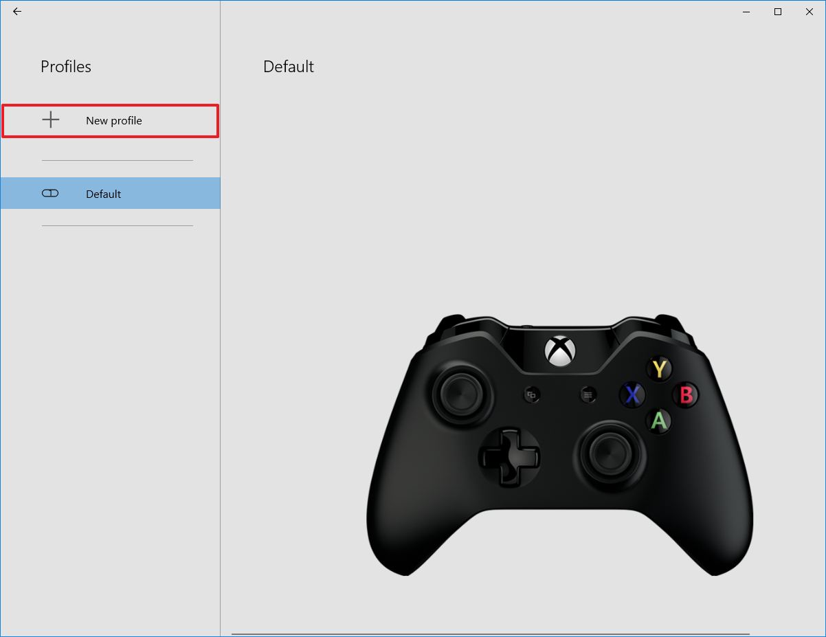 Xbox Accessories new profile option
