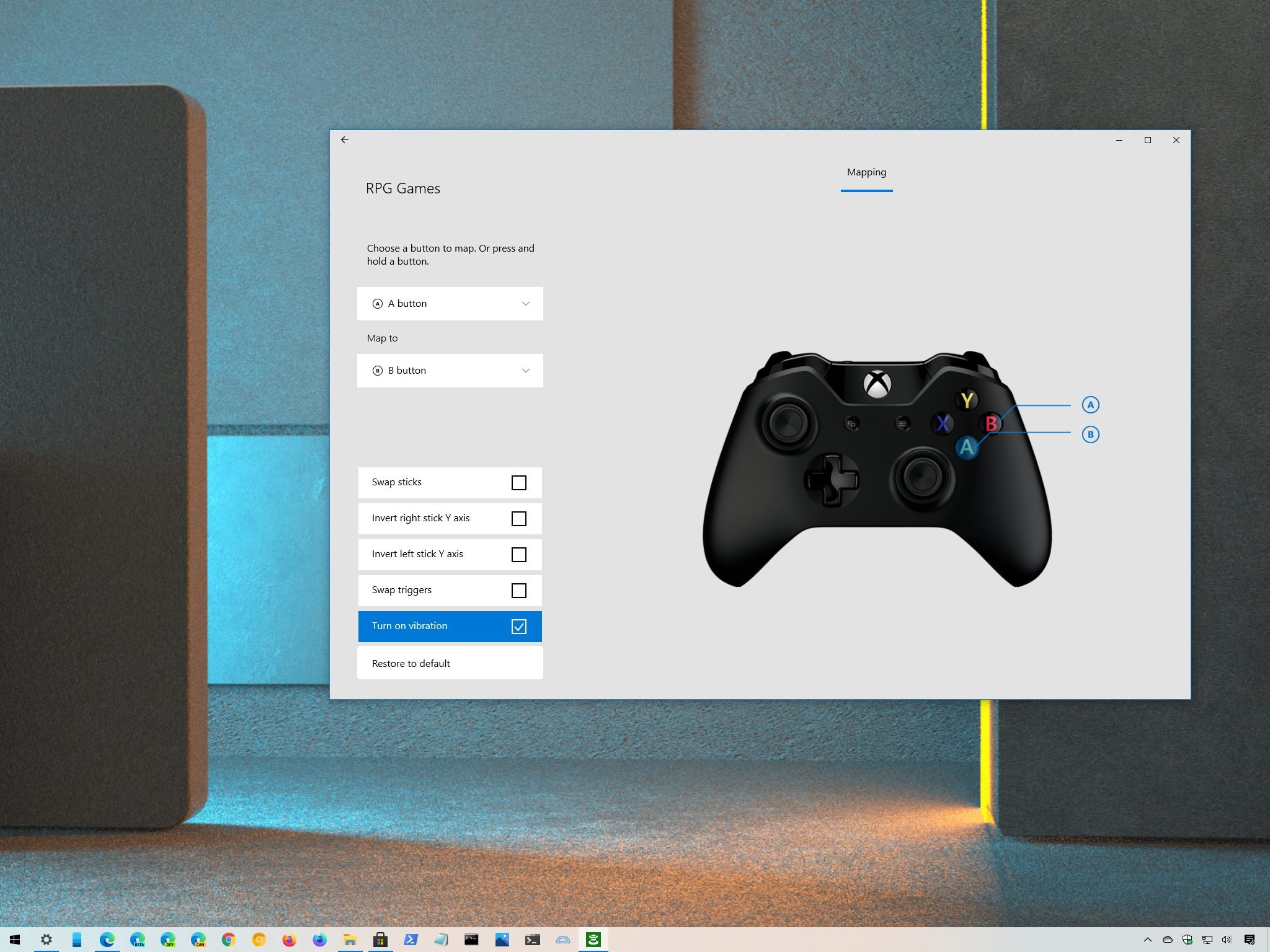 Remap Xbox One controller on Windows 10
