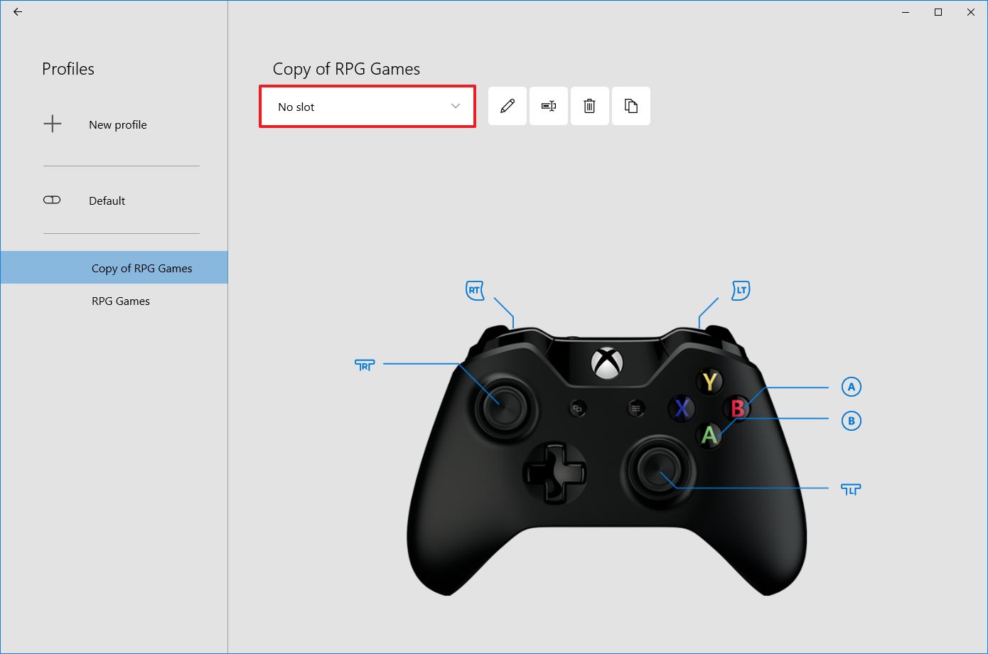 Restore default Xbox button layout