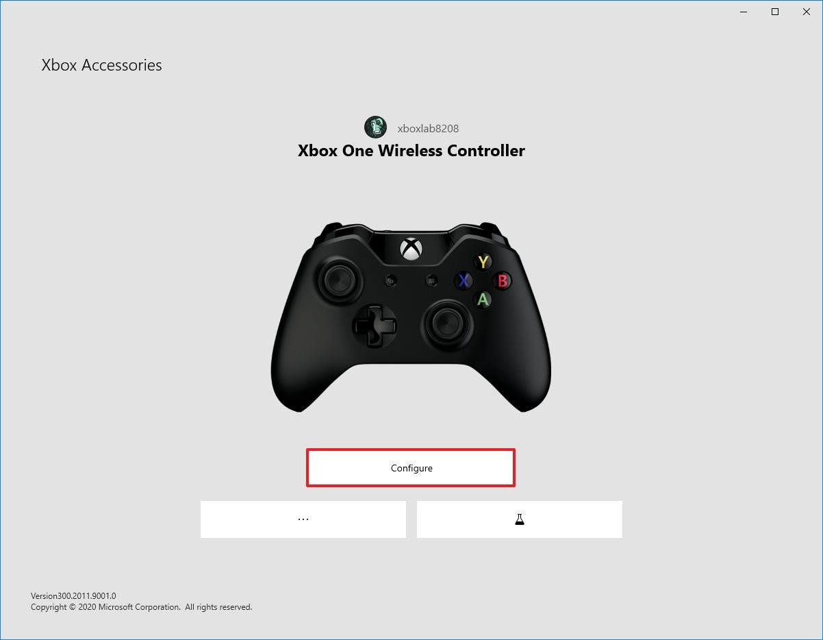Xbox remap configure option