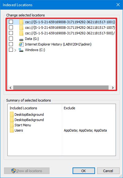 Windows 10 disable indexer to improve performance