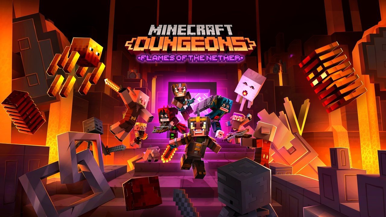Minecraft Dungeons Flames Of The Nether Dlc Hero