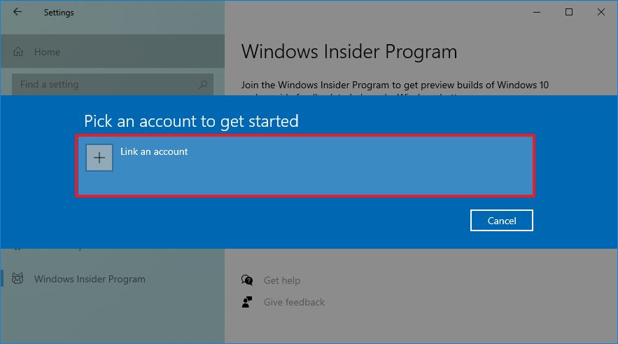 Select Microsoft account