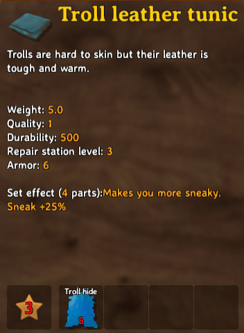 Troll Leather Tunic Craft