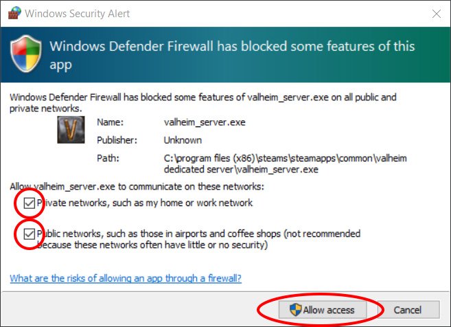 Valheim Dedicated Server Firewall