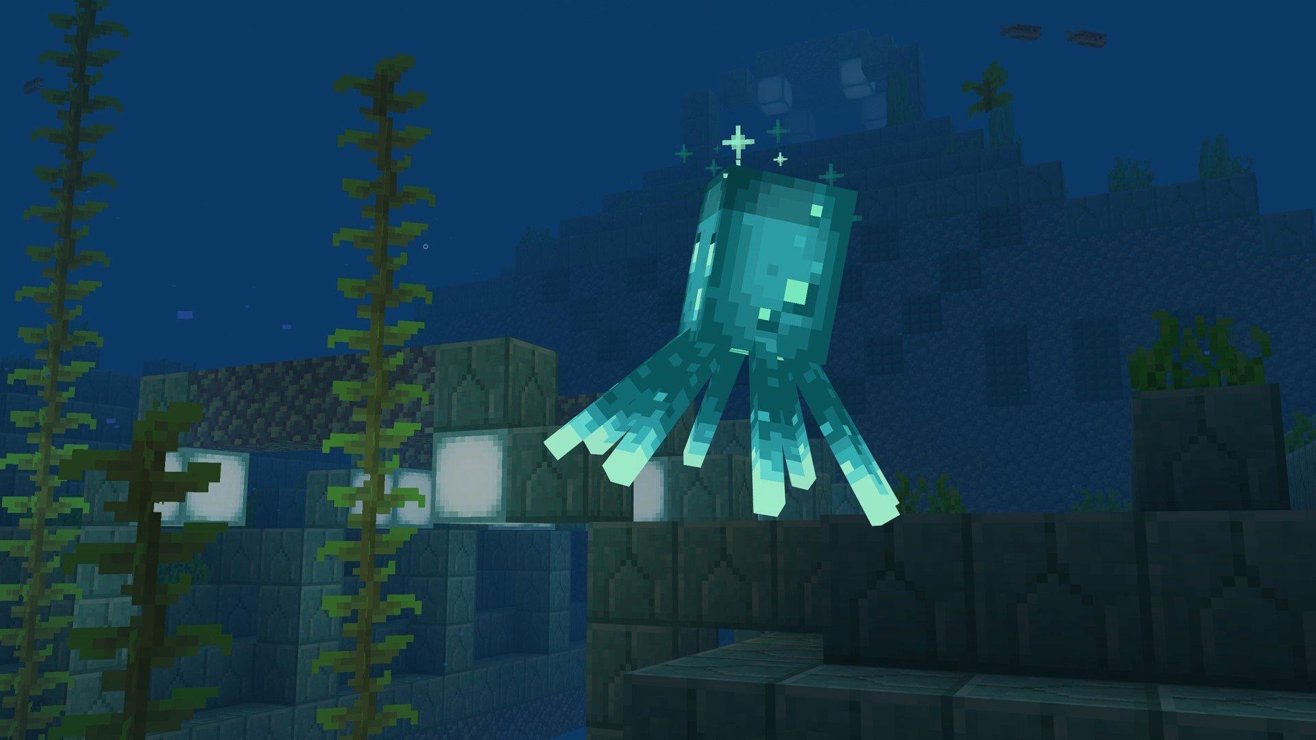 Minecraft Caves And Cliffs Update Glow Squid