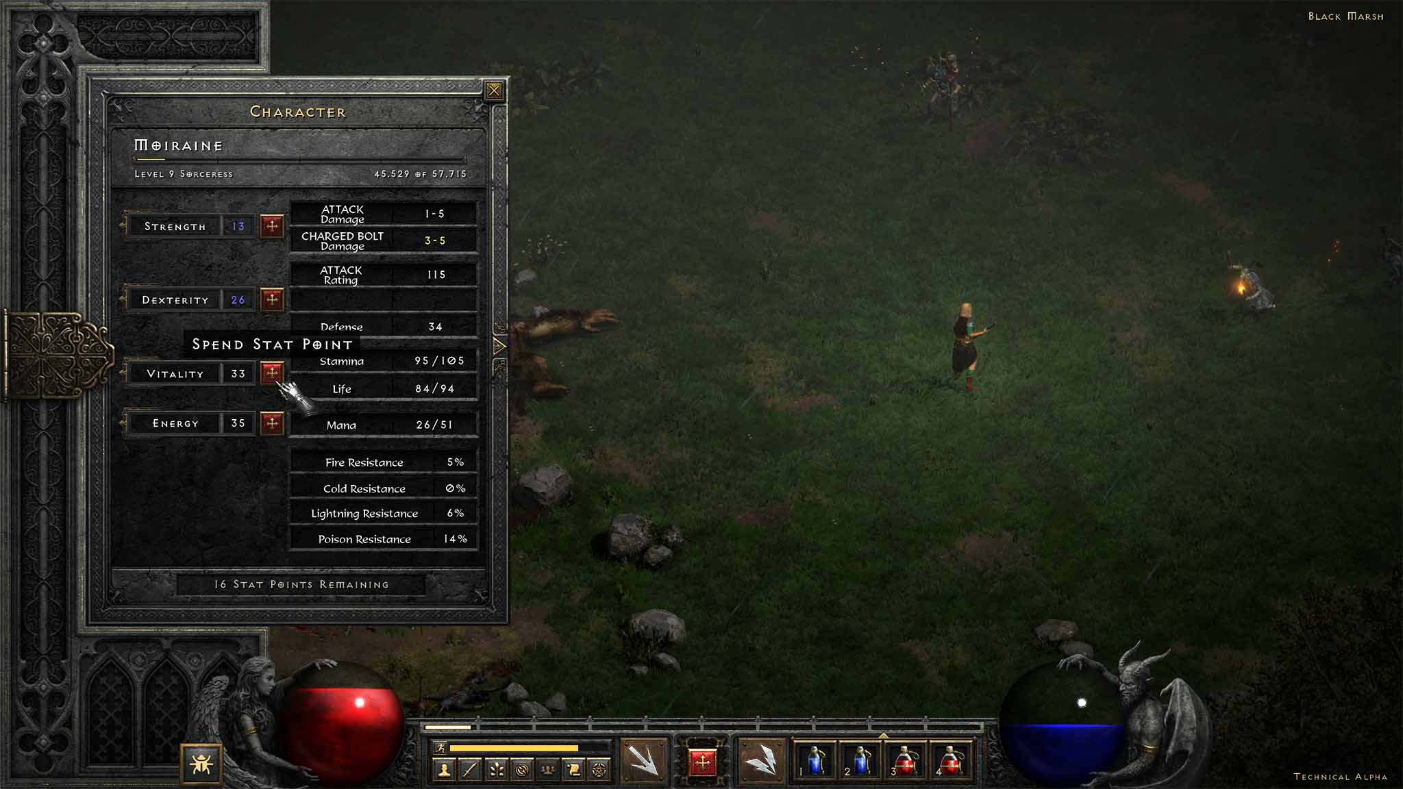 Diablo 2 Resurrected Tech Alpha Stats