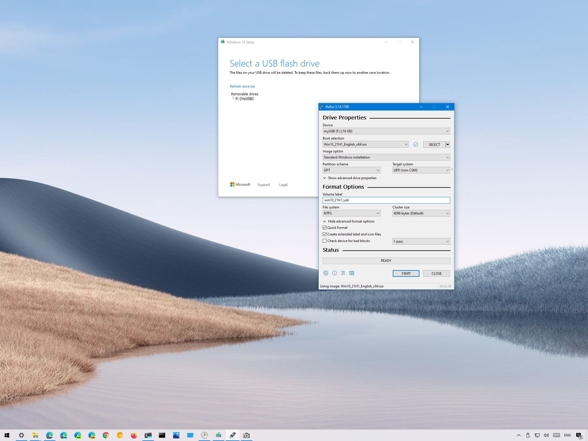 Windows 10 USB flash drive with UEFI support