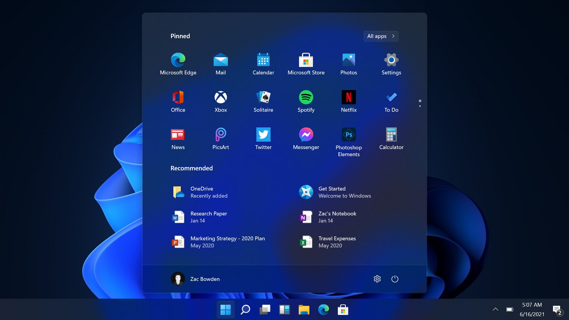 An internal build of Windows 11 has just leaked, and we've had a chance to go hands-on with the new Start menu and Taskbar interfaces that headline so