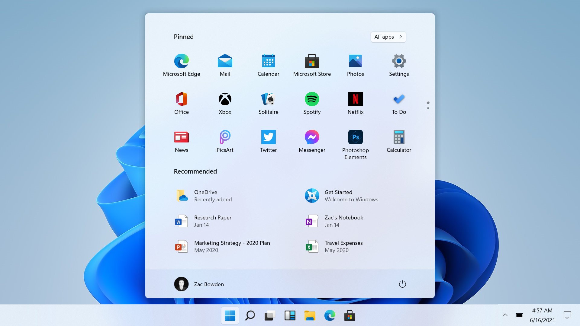 Windows 11: This is the new centered Start menu and Taskbar UI | Windows Central