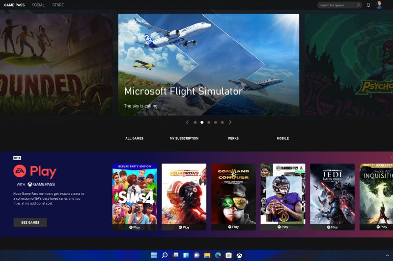 Windows 11 Xbox Game Pass Official
