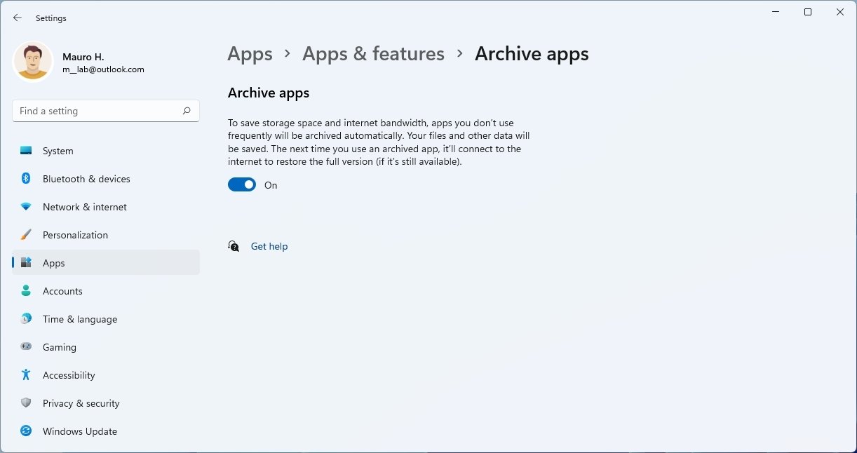 Archive apps